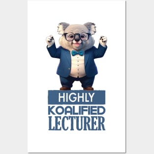 Just a Highly Koalified Lecturer Koala Posters and Art